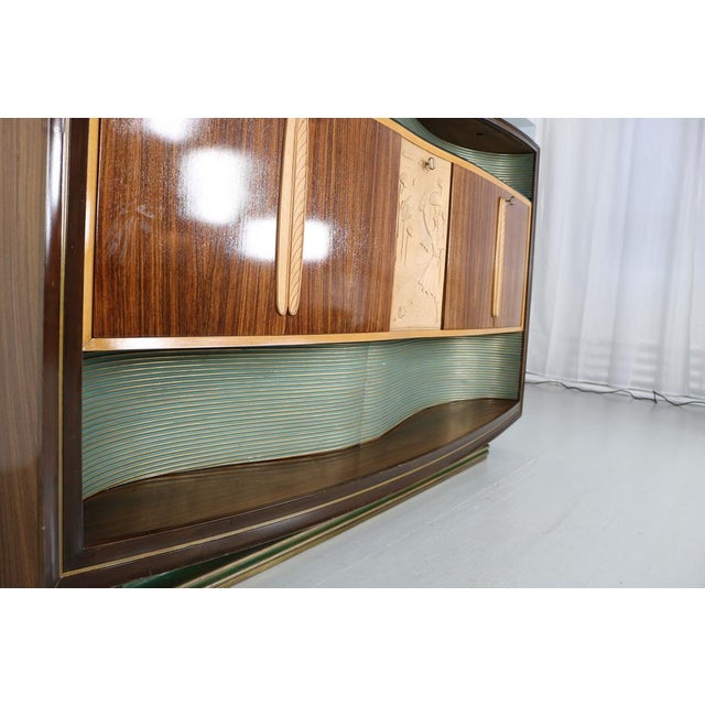 Mid-Century Illuminated Bar Cabinet by Vittorio Dassi, 1950s For Sale - Image 15 of 18