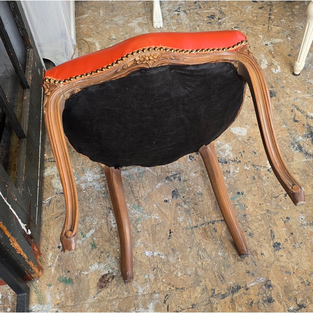 Modern Vintage French Side Chairs a Pair For Sale - Image 3 of 12