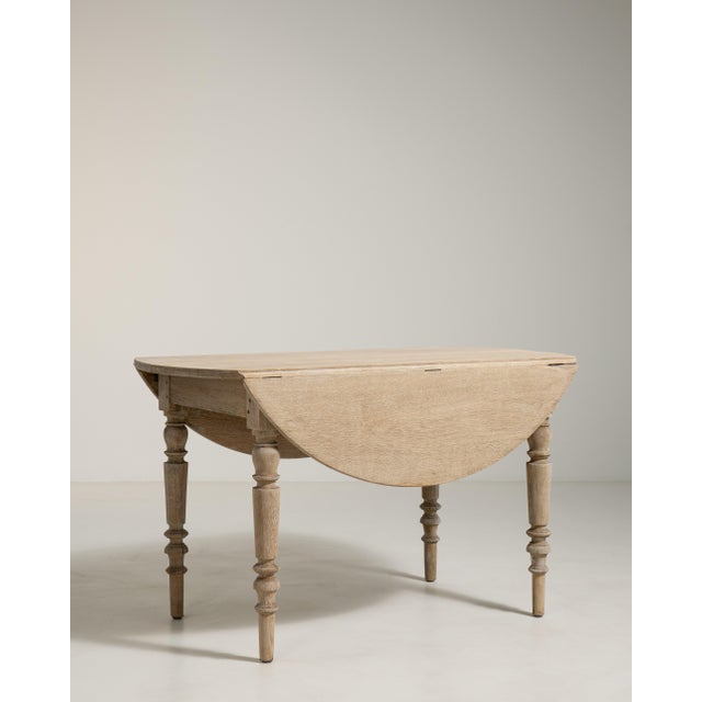 Oak Drop-Leaf Table, Antique, France, 19th Century For Sale - Image 4 of 13
