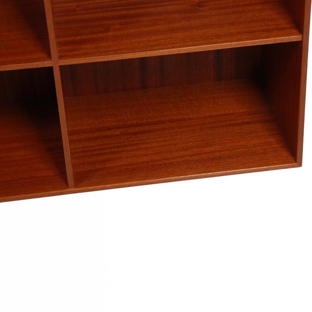 Brown Vintage Bookcase in Mahogany by Mogens Koch, 1980s For Sale - Image 8 of 14