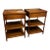 An unusual matched pair of early 20th-century Regency Revival side tables combining occasional-table functionality with...