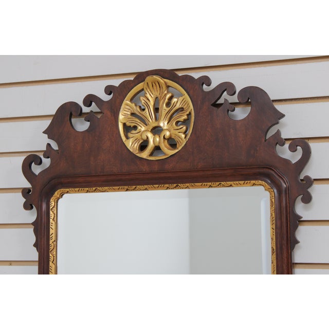 Henkel Harris Henkel Harris Spnea Chippendale Mahogany Mirror For Sale - Image 4 of 13