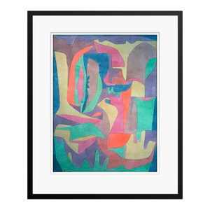 Paul Klee 'Landscape' Archival Pigment Print Framed in Black Reproduction