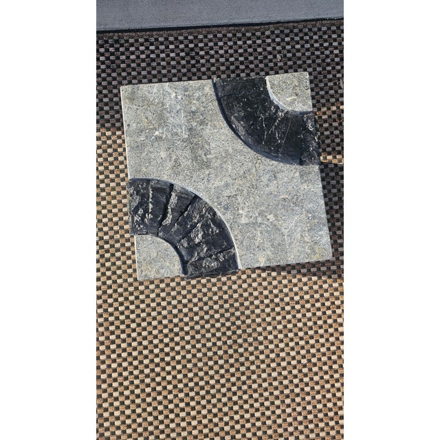Glass 1980s Attributed Maitland-Smith Tessellated StoneTable Set For Sale - Image 7 of 18