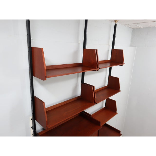 Mid-Century Italian Modular Wall Unit with Folding Desk, 1950s For Sale - Image 10 of 17