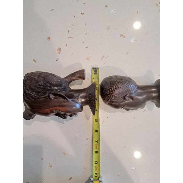 Mid 20th Century Wood Sculptures For Sale - Image 9 of 11