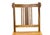 Wood Zen Oriental Straight Legs Bars Backrest Solid Wood Chair For Sale - Image 7 of 9
