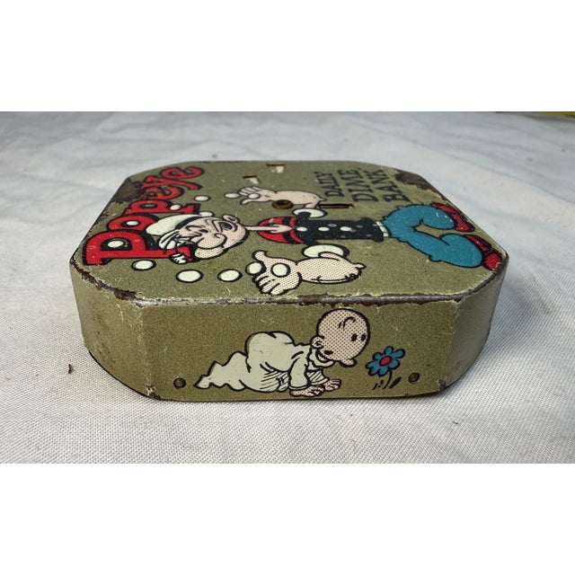 1950s Vintage Original 1956 King's Popeye the Sailor Man Daily Dime Coin Still Bank For Sale - Image 5 of 7