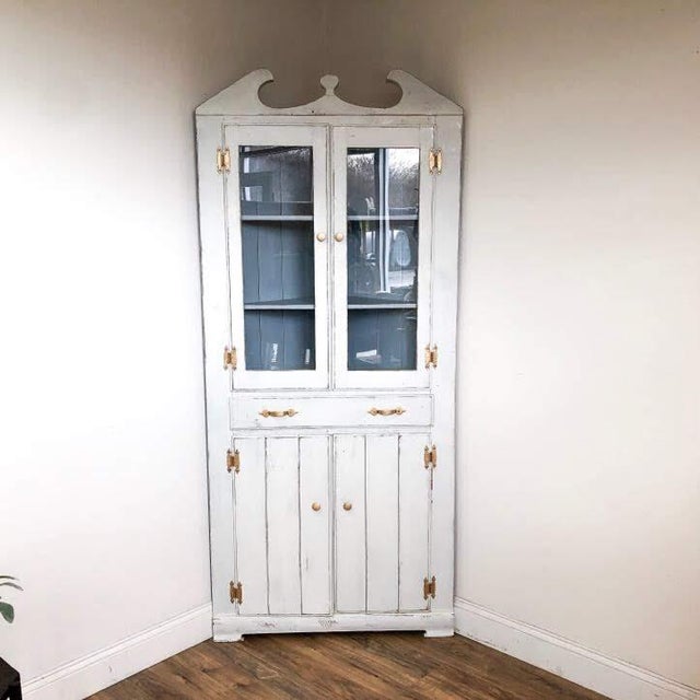 1920s Country White Farmhouse Corner China Chairish