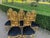 1900 Italian Rococo Gold Beech Black Velvet Dining Chairs - Set of 6 Pc For Sale - Image 4 of 18