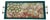 Custom Tray Lee Jofa Embroidered Linen Teal For Sale