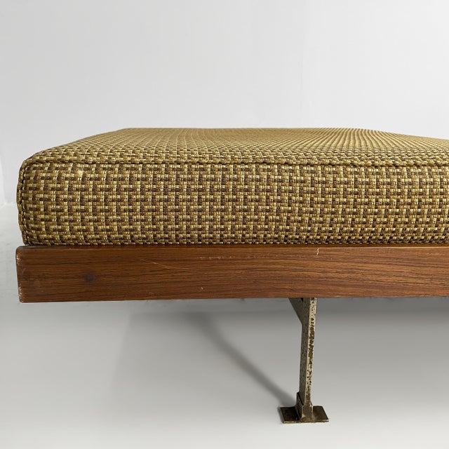 Italian Art Deco Wooden Daybed with 2 Cushions, 1930s For Sale - Image 9 of 15