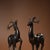 Pair of Vintage Chinese Gilt Bronze Deer Figures – Standing Auspicious Deer Sculptures For Sale - Image 4 of 9