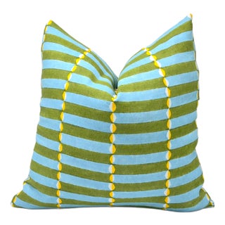 Shumacher Molly Mahon Luna Khaki Pillow Cover For Sale