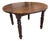 Antique Dutch Walnut Rough Sawn Round Table Early 20th C For Sale
