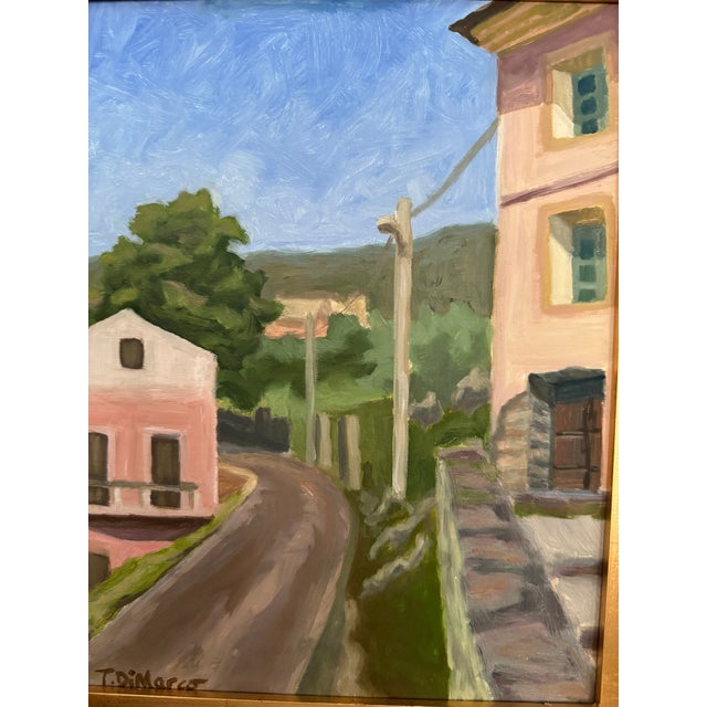 This oil painting on canvas panel, framed in plein air style frame, was painted en plein aire (in the open air, onsite) in...