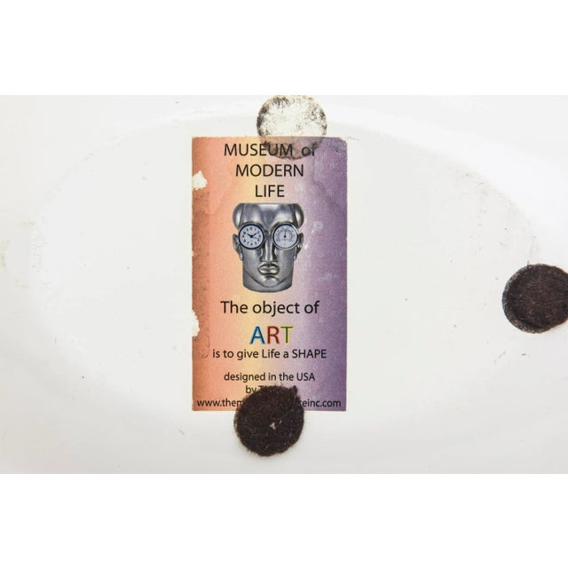 Pop Art Ceramic Long Spoon Sculpture With Strawberry Motif For Sale - Image 9 of 11