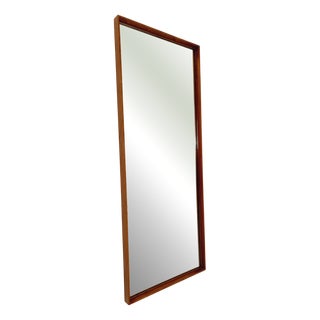 Mid-Century Modern German Teak Wall-Mounted Mirror, 1960s For Sale