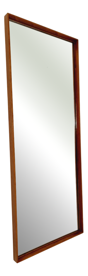 Mid-Century Modern German Teak Wall-Mounted Mirror, 1960s