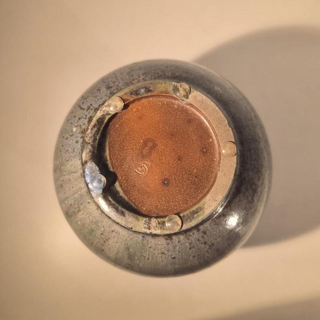 Vintage Art Deco Vase in Stoneware by Cris Agterberg & Roger Guerin, 1925 For Sale - Image 10 of 18