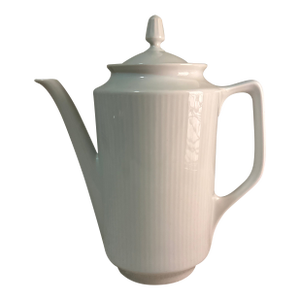 Antique Jahre Bareuther Ceramic Tea Pot in White