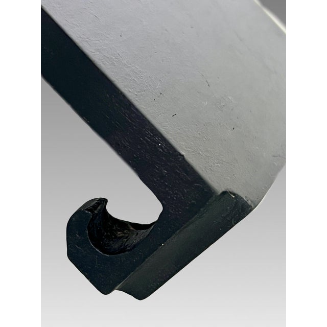 Chinoiserie 1980's Vintage Chinese Dark Brown / Ebony Ming Style Wood Display Stand Pedestal, Square, 5" For Sale - Image 3 of 4