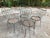 Francois Carre Distressed Petite Garden Chairs - Set of 4 For Sale In Atlanta - Image 6 of 12