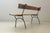 Black Garden Bench with Delicate Cast Iron Frame and Wooden Slats, 1950s For Sale - Image 8 of 16