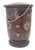 Indian Wooden Measuring Cup with Brass Inlays, 1930s For Sale