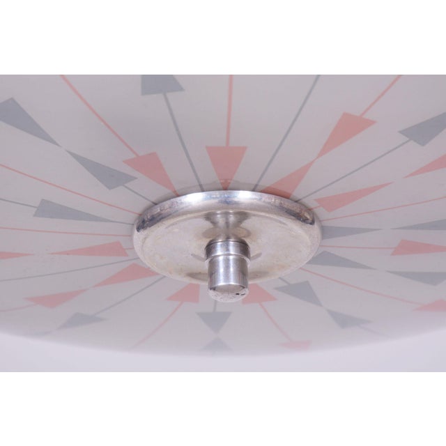 Mid-Century Chandelier in Chromed Steel by Napako, Czech, 1950s For Sale - Image 4 of 13