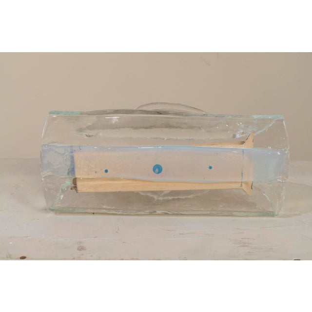 Metal Murano Glass Wall Light, 1970s For Sale - Image 7 of 11