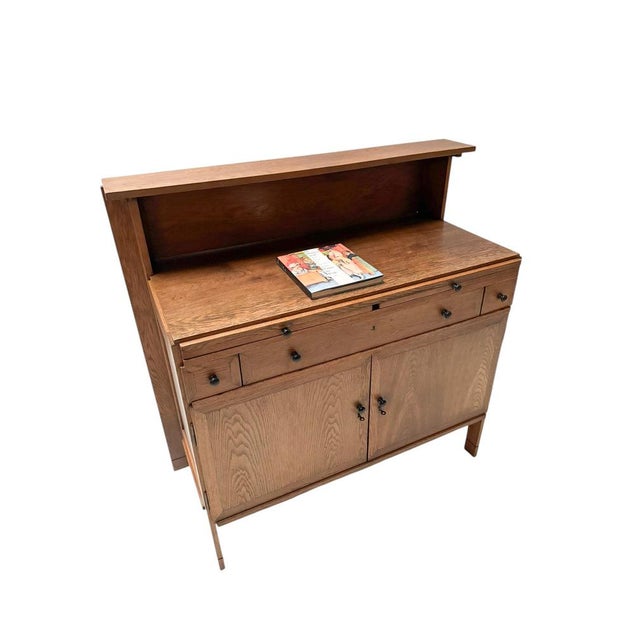 Magnificent and ultra rare Art Deco Modernist sideboard or credenza. Design by Jan Wils for Meubelfabriek Eik en Linden...