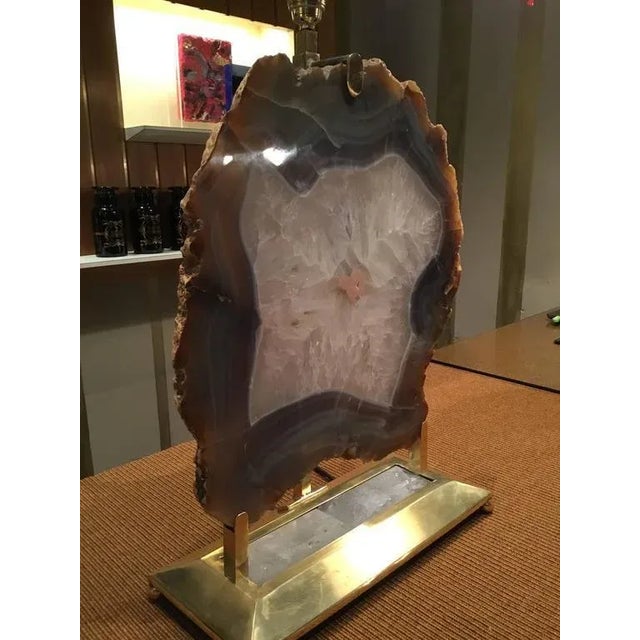 Italian Illuminating Fossil Table Lamp, 2000s For Sale - Image 4 of 9