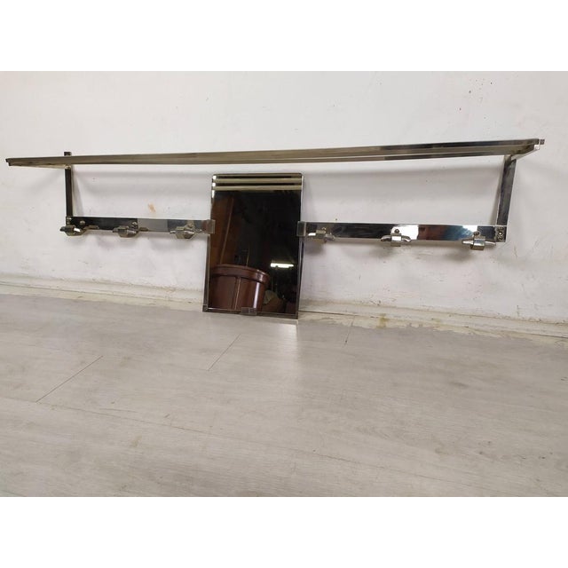 Silver Art Deco Chrome Coat Rack, 1930s For Sale - Image 8 of 18