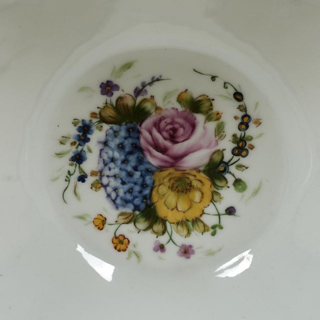Antique French Porcelain Centerpiece or Bowl For Sale - Image 11 of 14