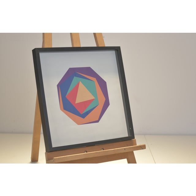 Max bill variation no. 12 from 1935-38 in a print by proliteris for the max bill foundation 2007, framed behind glass this...