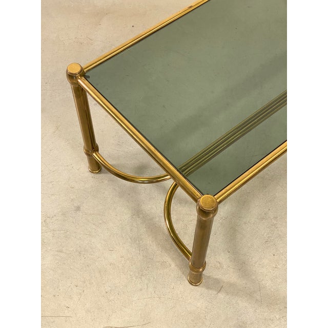 Black Brass Coffee Table, 1960s For Sale - Image 8 of 12