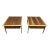 Mid Century Modern Walnut + Oak End Tables by Lane Perception, a Pair For Sale