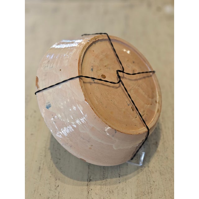 Mid 19th Century Spanish Ceramic Fajalauza Bowl From Granada For Sale - Image 4 of 7