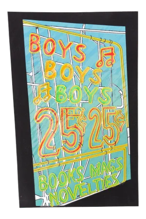Cindy Wolsfeld, "Boys, Boys, Boys", Pop Art Text Screenprint