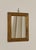 A small vintage Italian Borghese giltwood wall mirror, mid 20th century. The frame features a simple stepped wood profile,...
