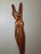 Large 21" Mid-Century Balinese Art Deco Macassar Ebony Wood Elongated Maiden Sculpture by a.a. Fatimah For Sale - Image 10 of 12