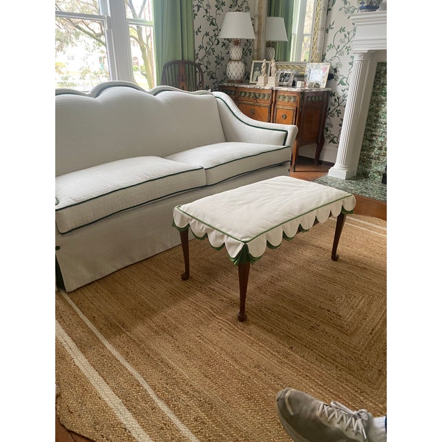 Traditional Scalloped Sofa, Dan Gibson For Sale - Image 3 of 5