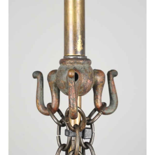 Antique 8 In. Clear Crystal Onion Bell Jar Pendant Light For Sale - Image 10 of 13