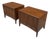 Pair of Attributed Broyhill “Emphasis” Walnut Mid Century Modern End Tables Nightstands For Sale