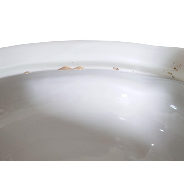 Blue Large Italian Majolica Tureen with Hand-Painted Floral Decoration, 1970s For Sale - Image 8 of 11