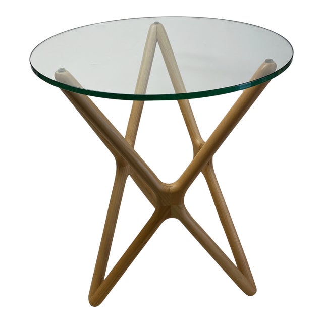 Star Crossed Natural Ash Side Table For Sale