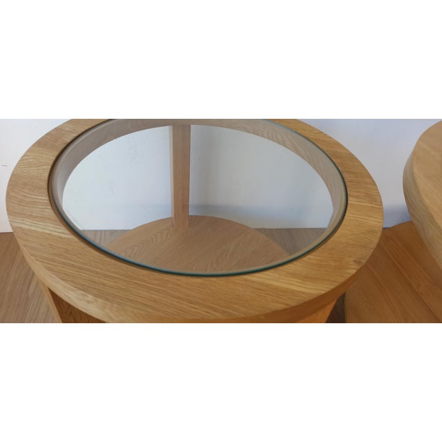Round Tables with Glass Tops, 1980s, Set of 3 For Sale - Image 14 of 18