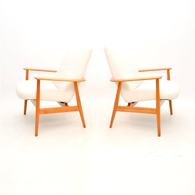 Mid-Century Modern Vintage Danish Lounge Chairs, 1950s, Set of 2 For Sale - Image 3 of 11