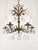 Antique 5 Light Adorable Dainty Petite Brass Cut Lead Glass Crystal Chandelier For Sale - Image 4 of 12